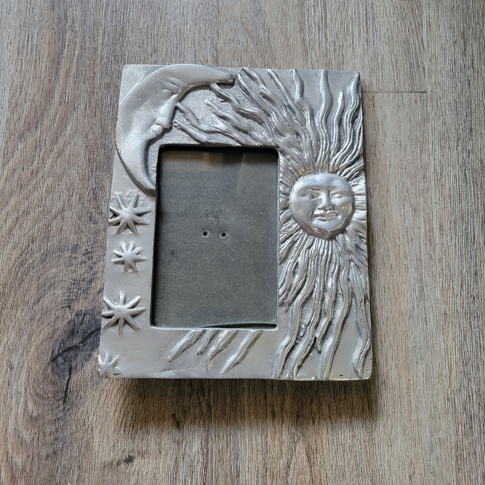 Vintage Celestial Pewter Frame